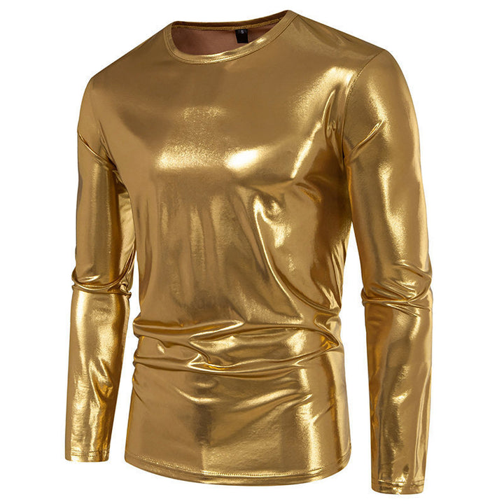 Men's long-sleeve shirt made of glossy stretch fabric Lisslune