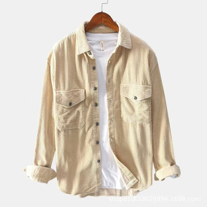 Men's checked flannel shirt with practical chest pockets Lisslune