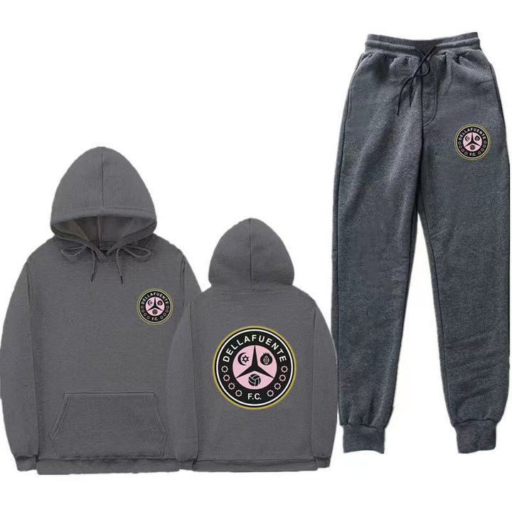 Women's set of hoodie and jogging pants with unique print Lisslune