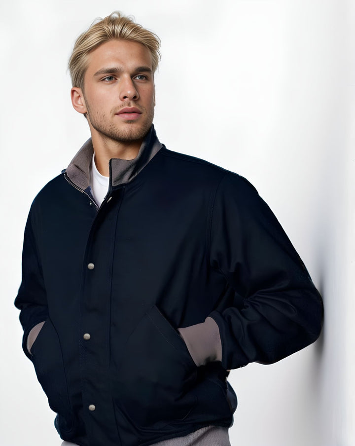 Men's casual leisure jacket with functional pockets and modern collar Lisslune