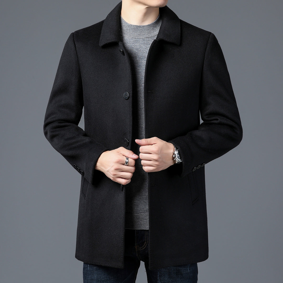 Men's Elegant and Timeless Wool Coat Lisslune