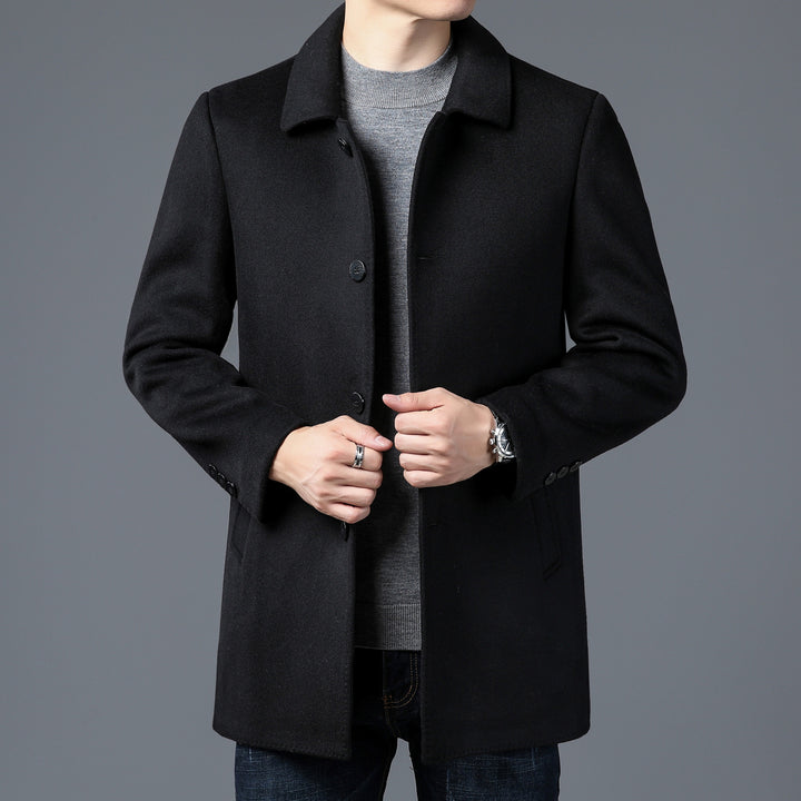 Men's Elegant and Timeless Wool Coat Lisslune