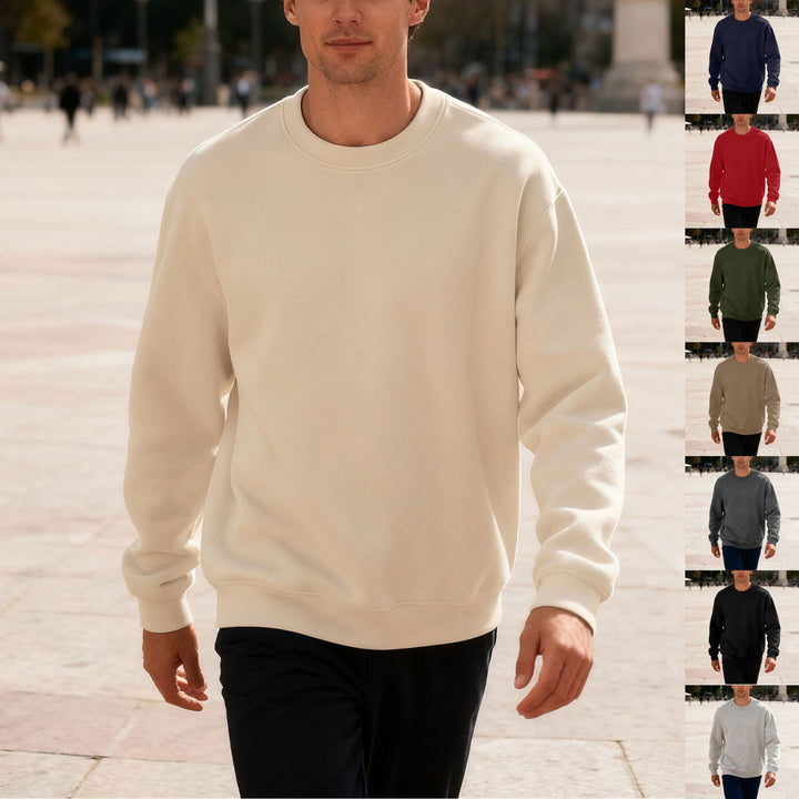 Men's comfortable sweatshirt with relaxed-fit cut and elastic cuffs Lisslune