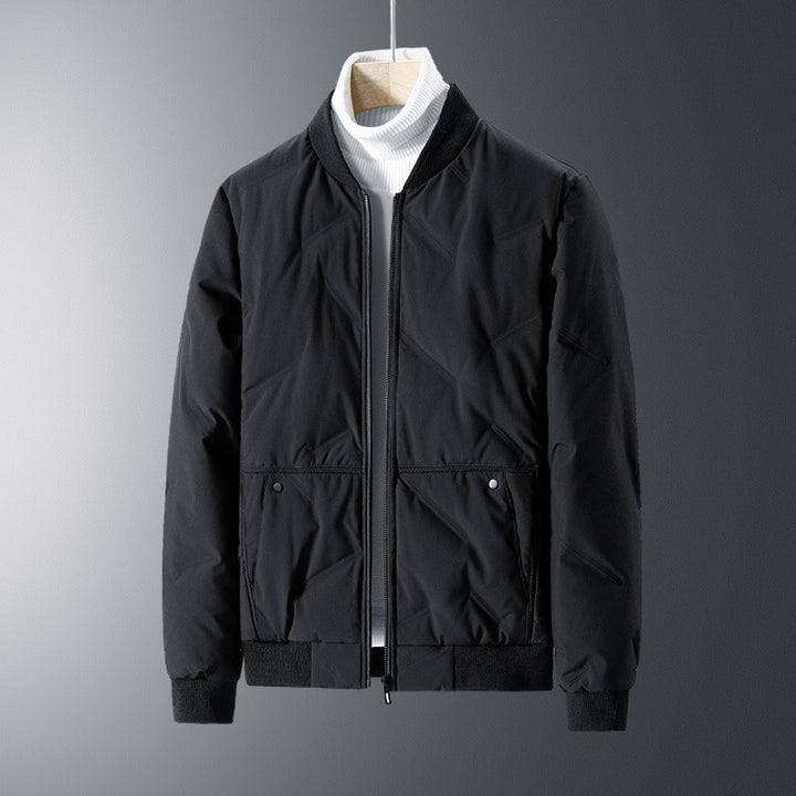 Men's quilted jacket with elastic cuffs and practical zip pockets Lisslune