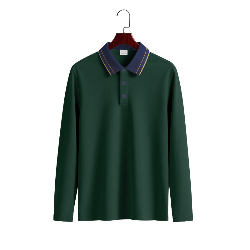Men's Long Sleeve Polo Shirt Lisslune