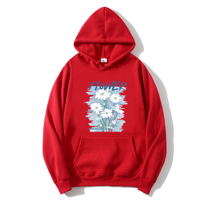 Women's hoodie with floral graphic print Lisslune