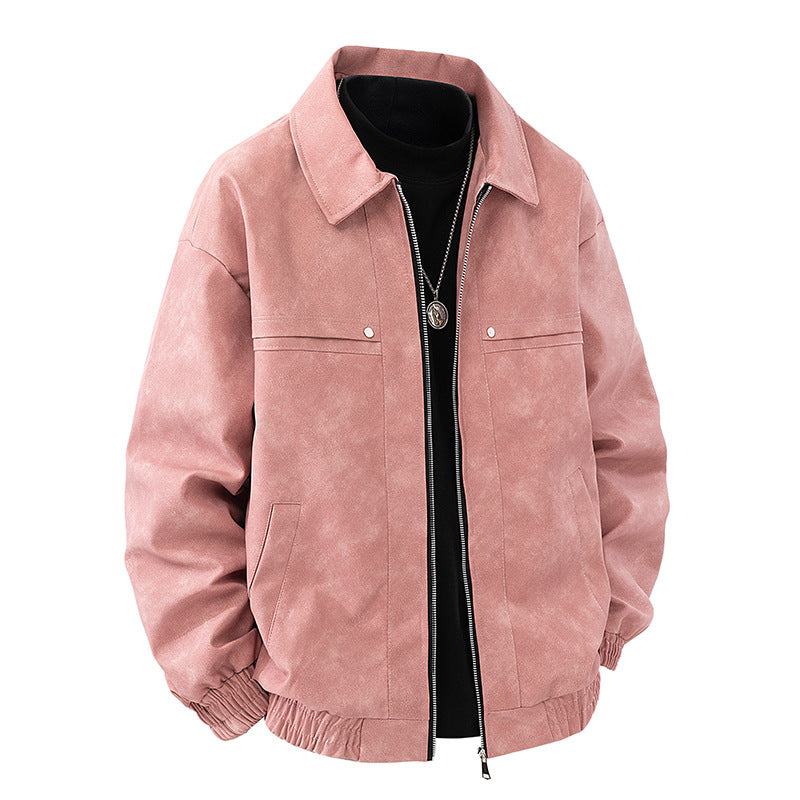 Men Stylish Synthetic Leather Jacket Lisslune