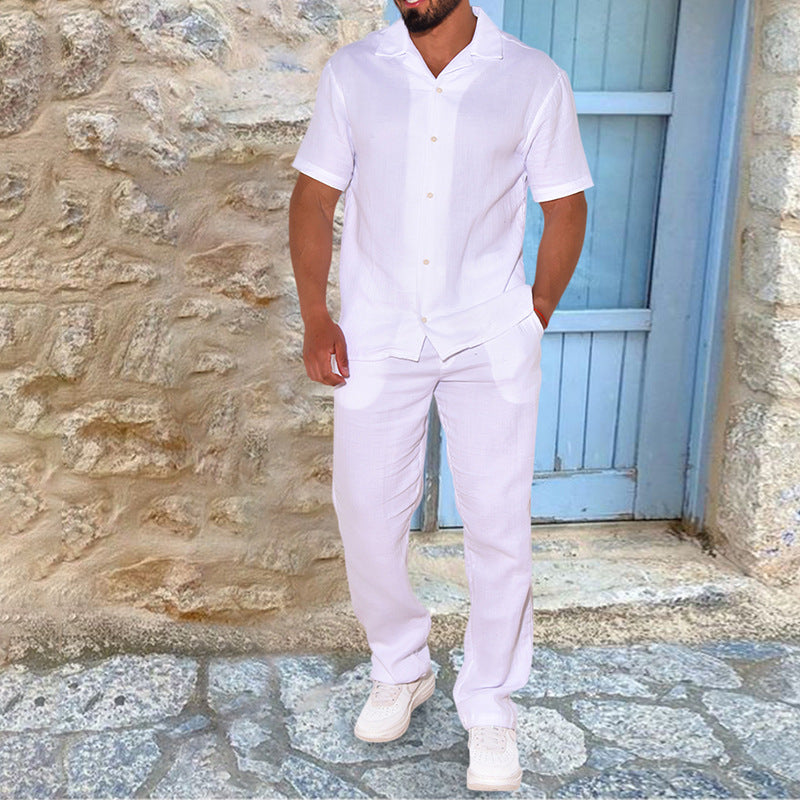 Men's Casual Linen Suit Lisslune