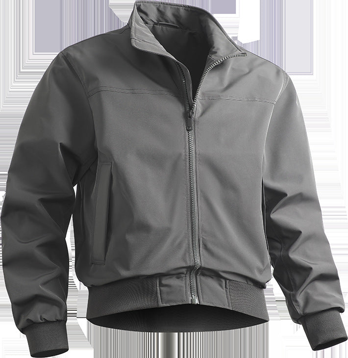 Men's casual transitional jacket with elastic cuffs and practical pockets Lisslune