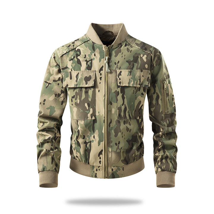 Men's Bomber Jacket with Practical Pockets and Breathable Material Lisslune