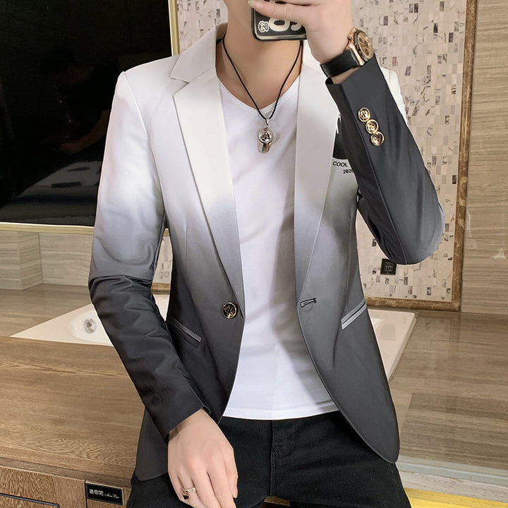 Men's Modern Gradient Blazer Lisslune