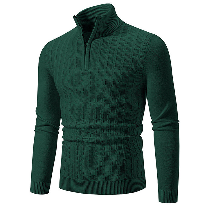 Men's stylish turtleneck sweater with zipper Lisslune