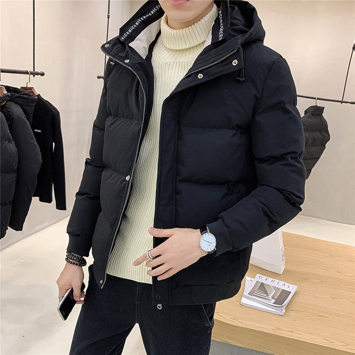 Men's insulated quilted jacket with practical hood Lisslune