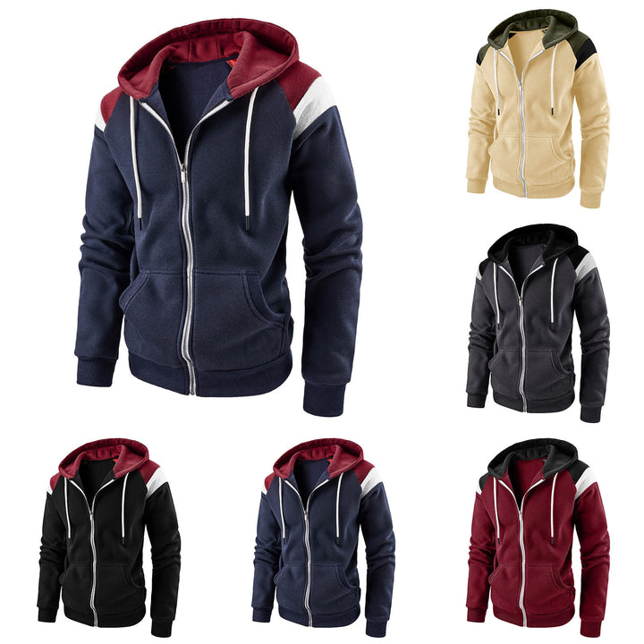 Men's sporty hooded zipper Lisslune