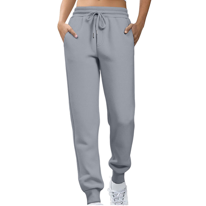 Women Relaxed Fit Sweatpants with Elastic Waistband and Side Pockets Lisslune