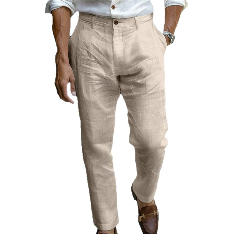 Men's elegant chino pants with a slim fit Lisslune