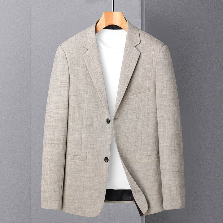 Men's Elegant Blazer with Textured Fabric and Modern Accents Lisslune