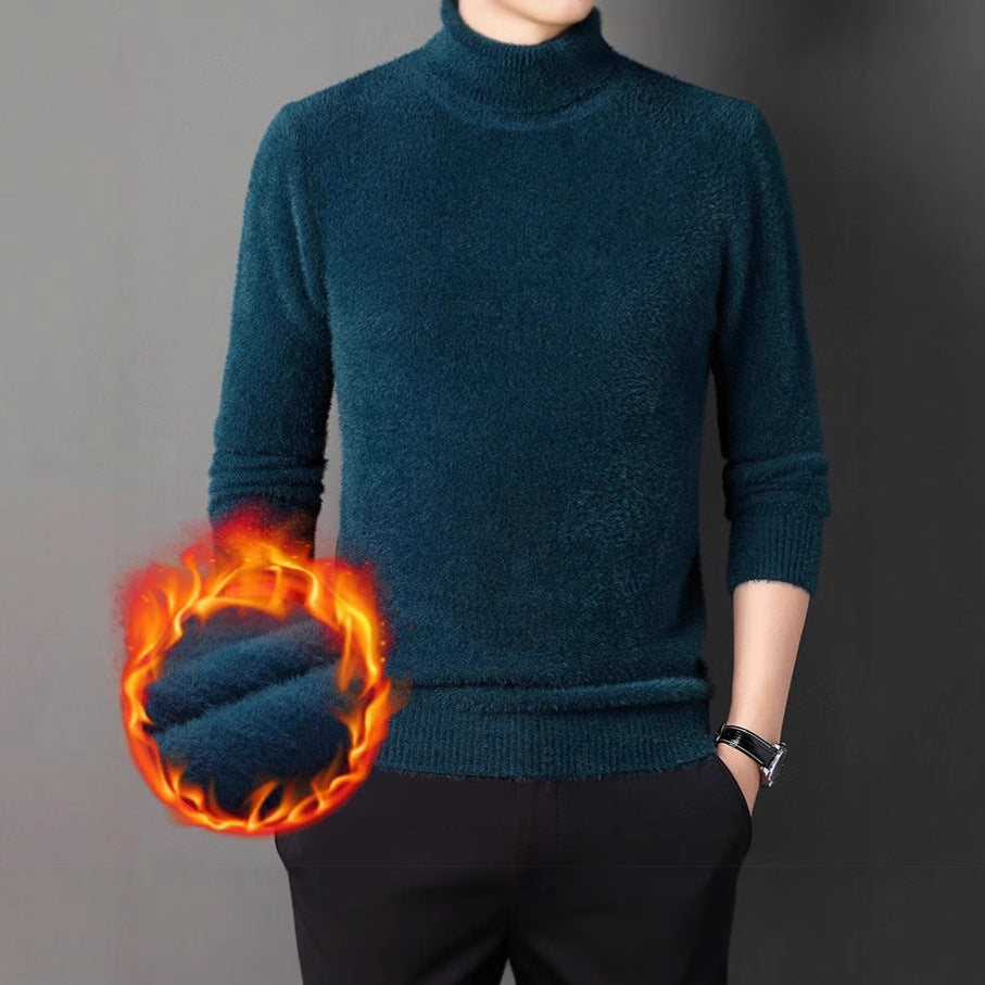 Men's high-quality turtleneck sweater made of soft material Lisslune