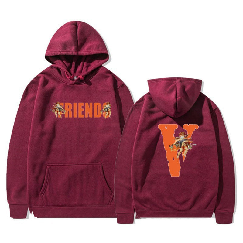 Women's hoodie with characteristic front and back print Lisslune