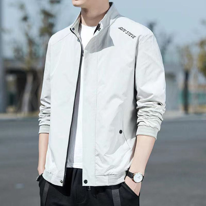 Men's lightweight transitional jacket with high collar Lisslune