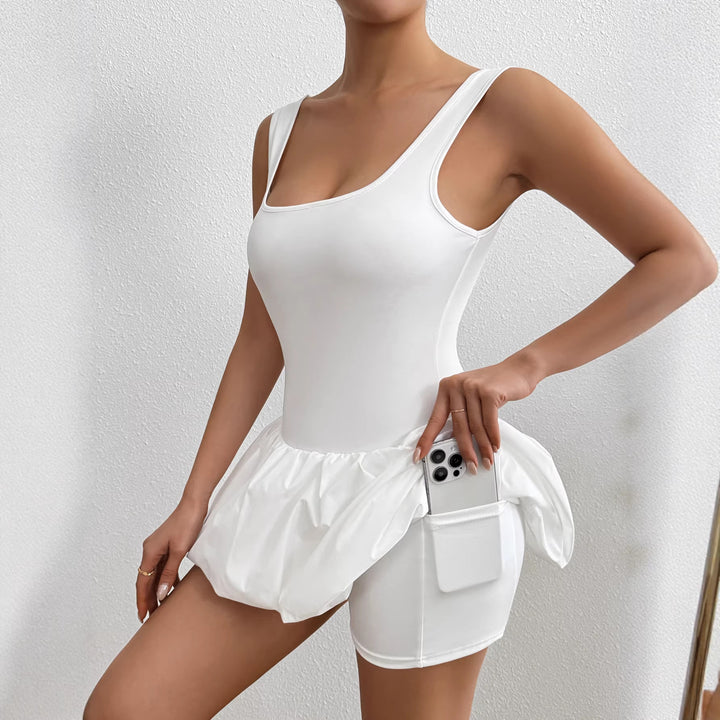 Women's strapless swimsuit dress with voluminous skirt Lisslune