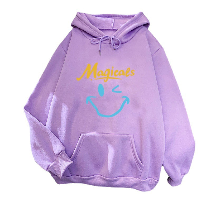 Women's hoodie with casual smiley design Lisslune