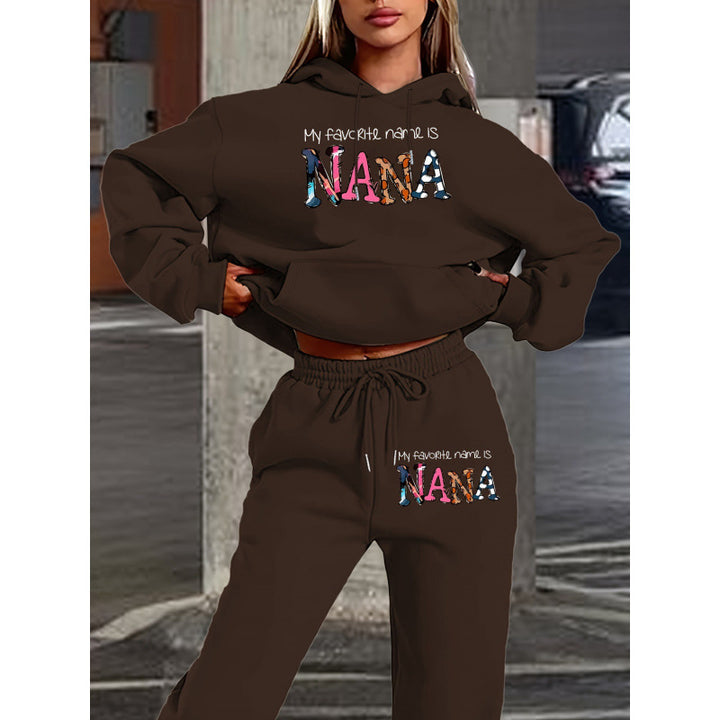 Women's tracksuit with creative lettering and comfortable fit Lisslune