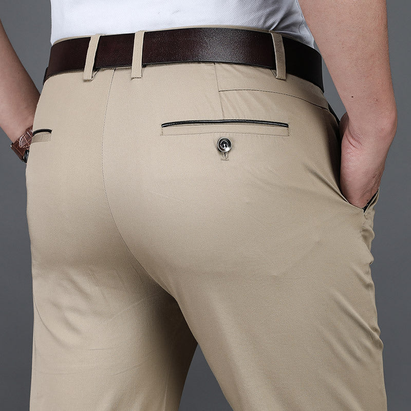 Men's modern chino pants with elegant pockets Lisslune