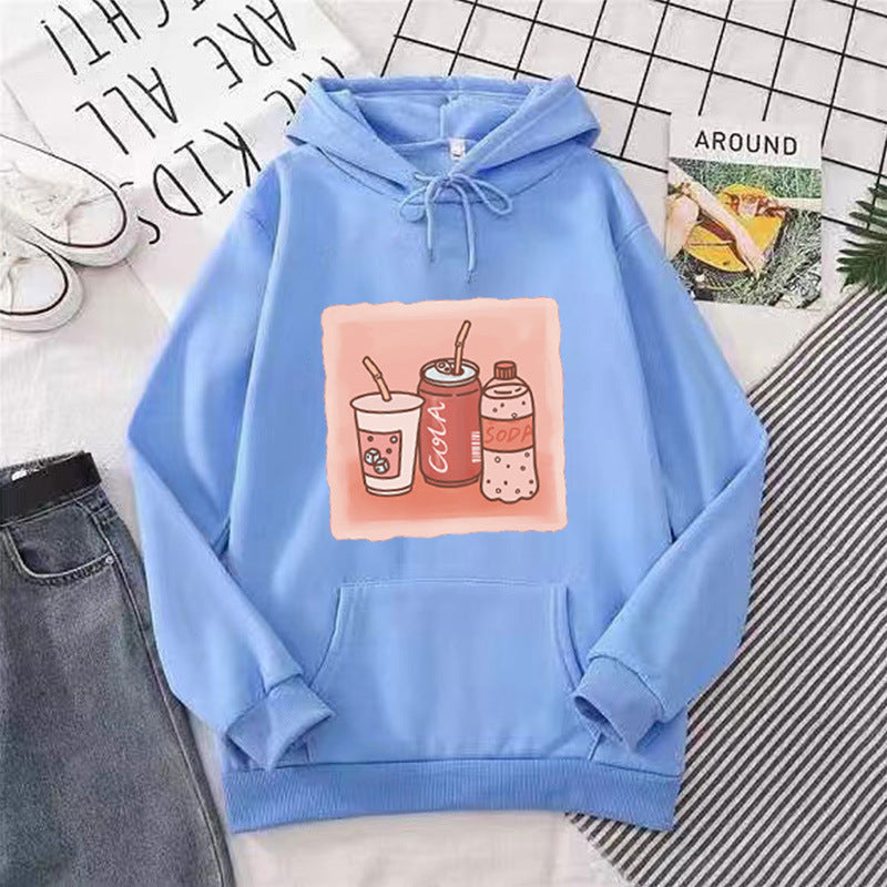 Women’s hoodie with inspiring drink motif Lisslune