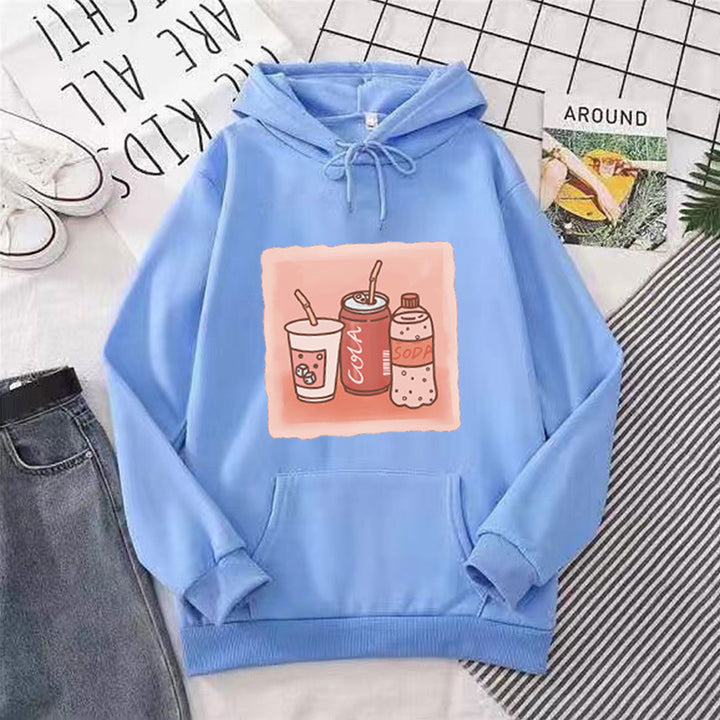 Women’s hoodie with inspiring drink motif Lisslune
