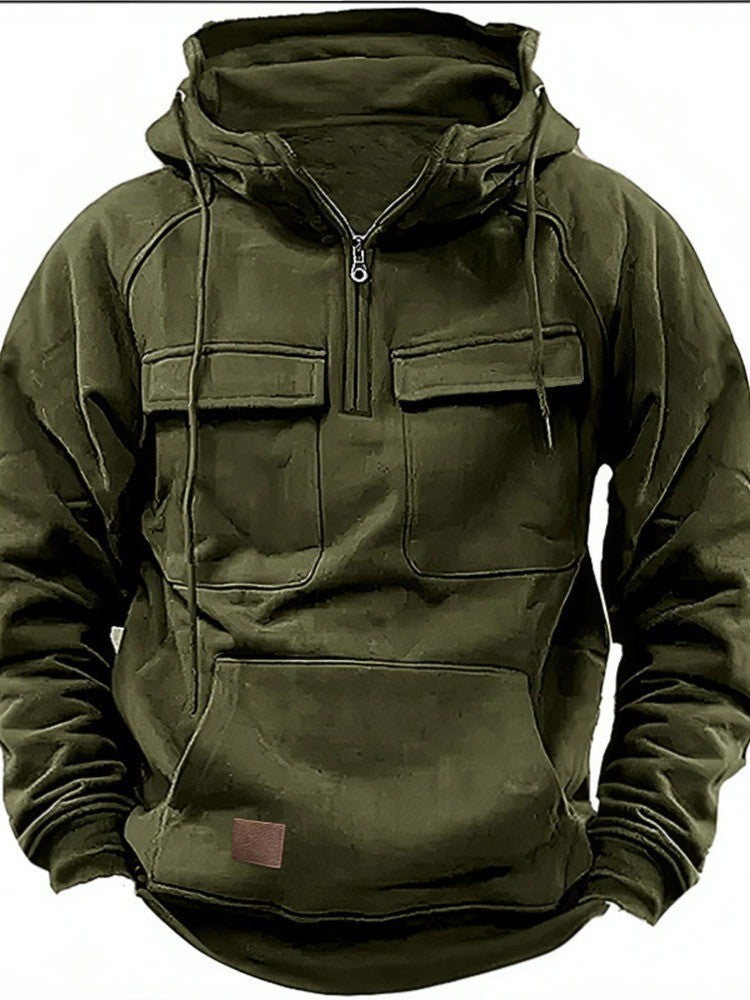 Men's functional hoodies with practical pockets Lisslune