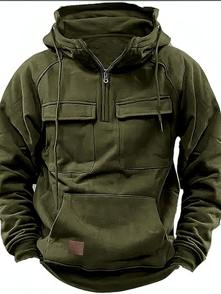 Men's functional hoodies with practical pockets Lisslune