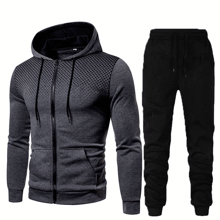 Men's sporty hoodie and jogging pants set with breathable technology Lisslune