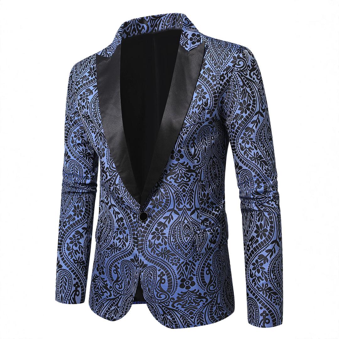 Men's stylish blazer with paisley pattern Lisslune