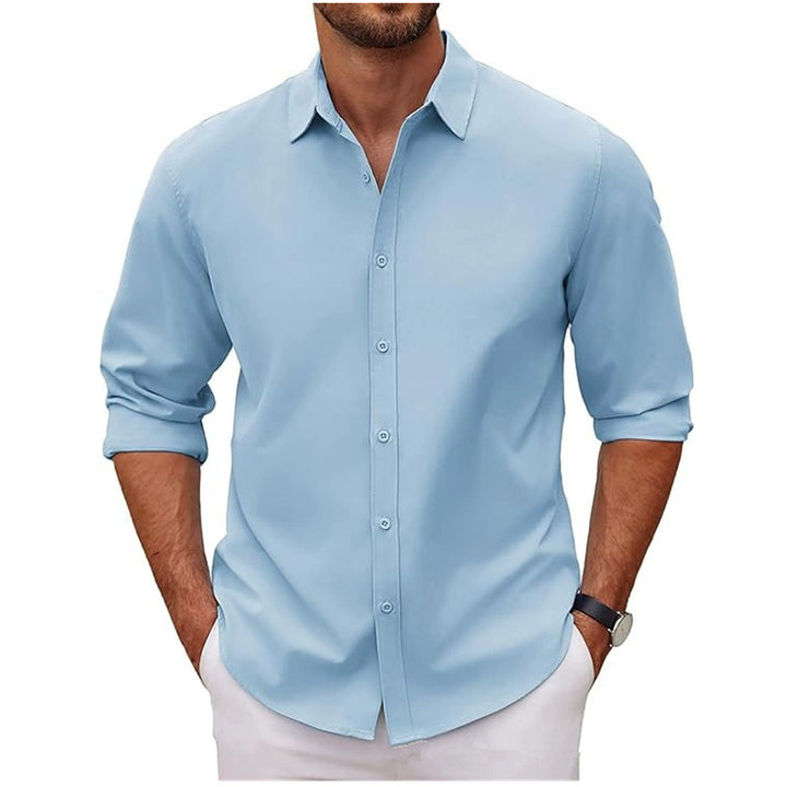 Men's cotton shirt with elegant cut and modern details Lisslune