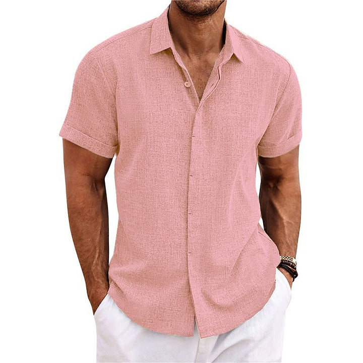 Men's Short Sleeve Shirt Lisslune