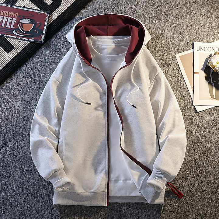 Men's stylish hoodie jacket with contrasting details Lisslune