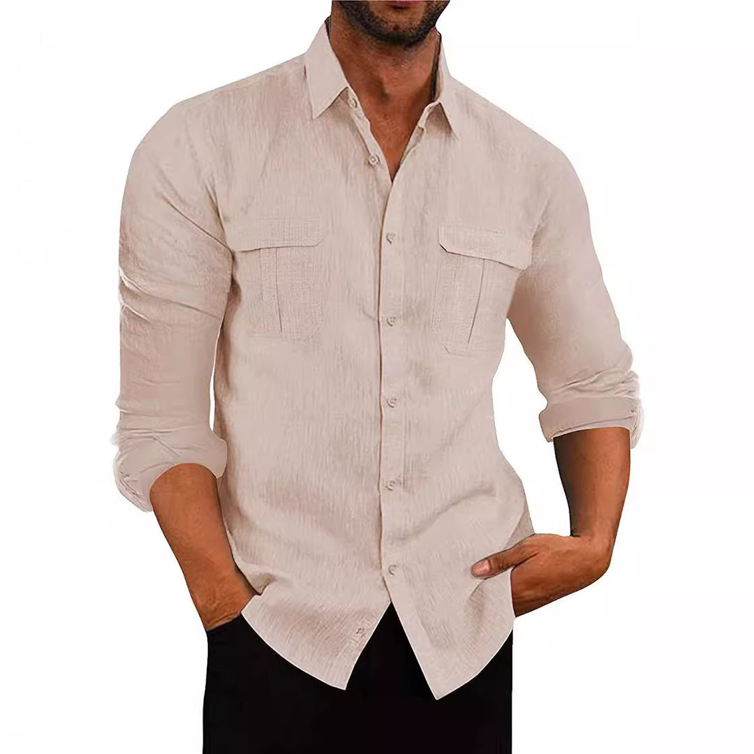Men's shirt with two breast pockets and modern cut Lisslune