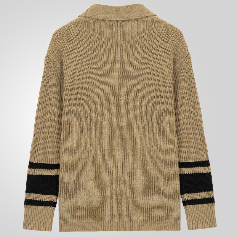 Men's cardigan with modern waffle pattern and practical pockets Lisslune