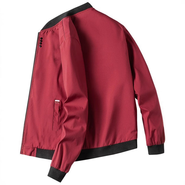 Men's fashionable leisure jacket with high collar and side zipper Lisslune