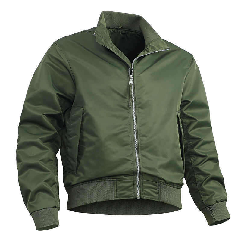Men's stylish bomber jacket with elastic waistband and light inner lining Lisslune