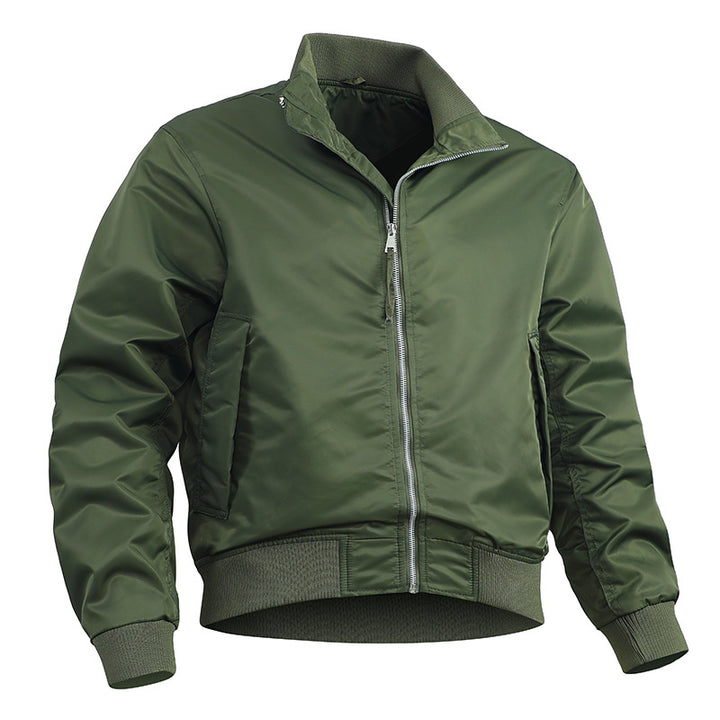 Men's stylish bomber jacket with elastic waistband and light inner lining Lisslune