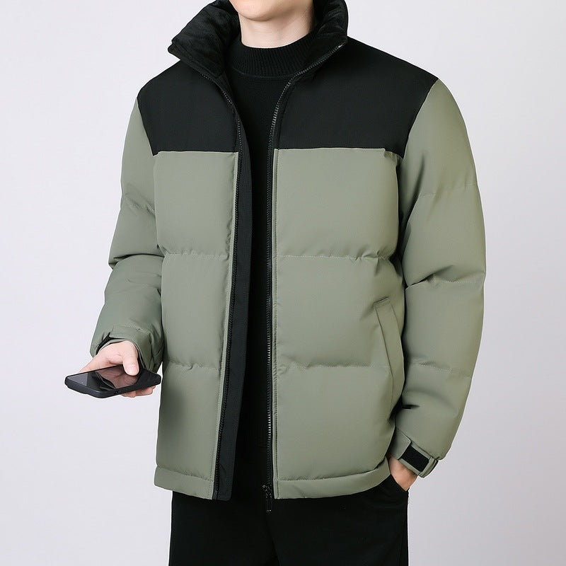 Men's quilted winter jacket with high collar and insulating lining Lisslune