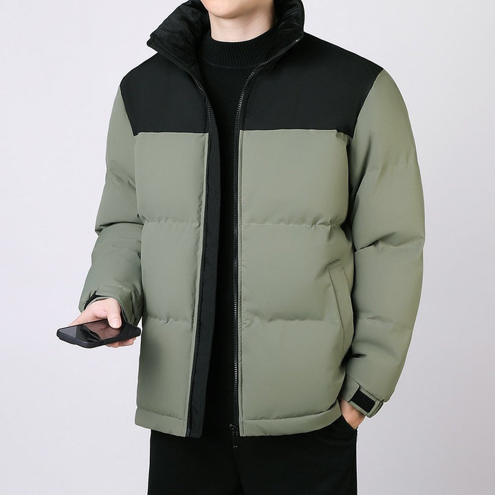 Men's quilted winter jacket with high collar and insulating lining Lisslune