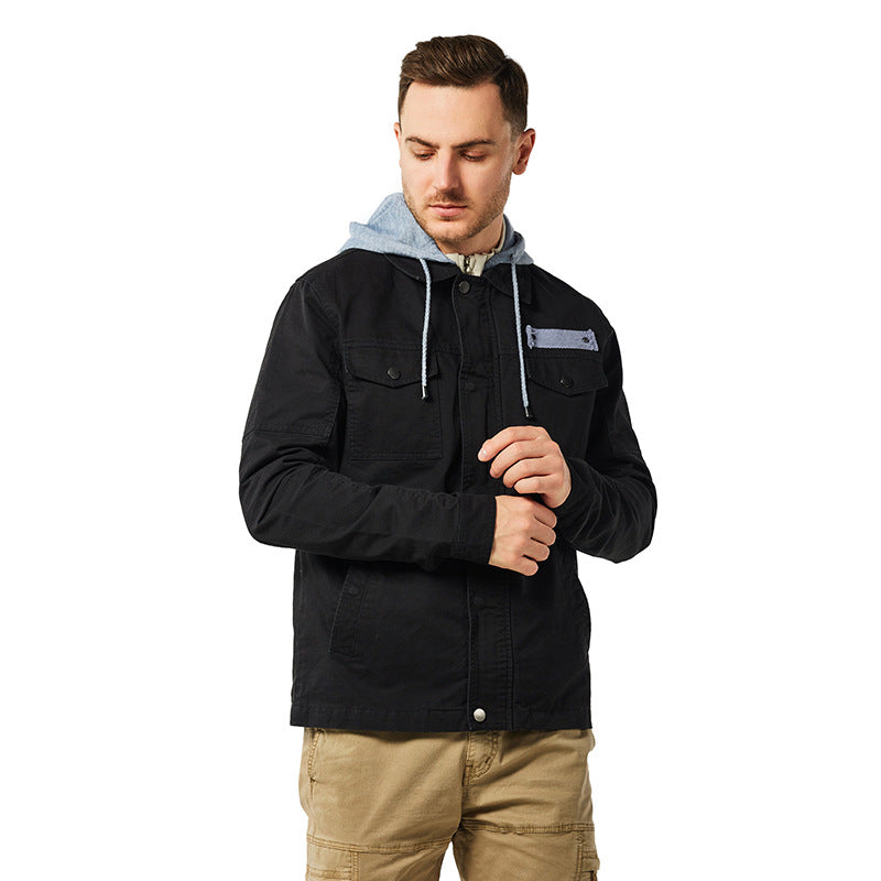 Men's Versatile Outdoor Jacket with Integrated Hood Lisslune