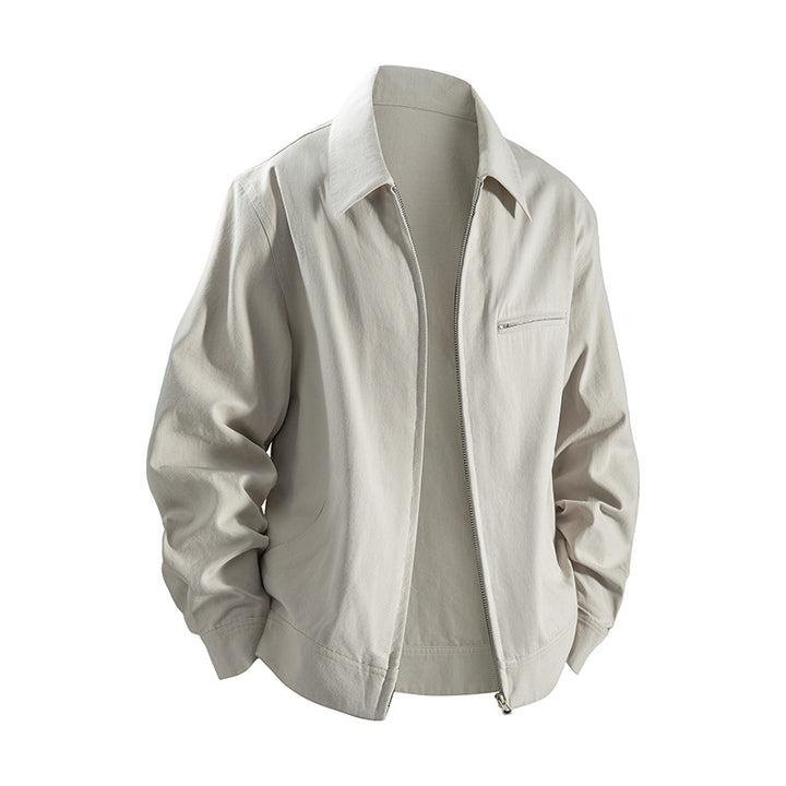 Men's casual transitional jacket with practical pockets and modern cut Lisslune