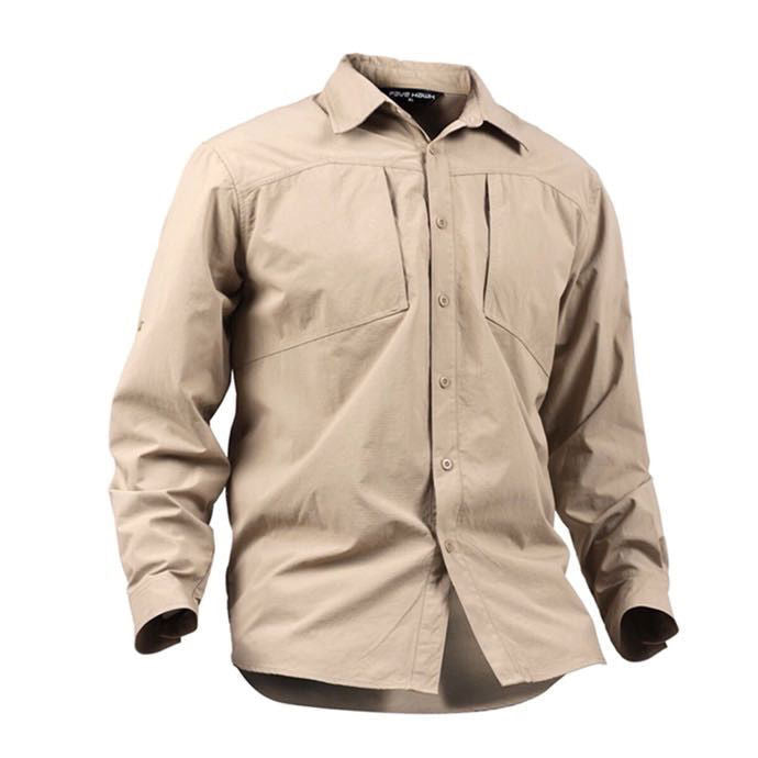 Men's leisure shirt with practical chest pockets Lisslune