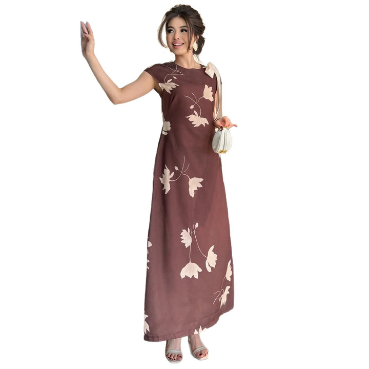 Women’s maxi dress with floral design