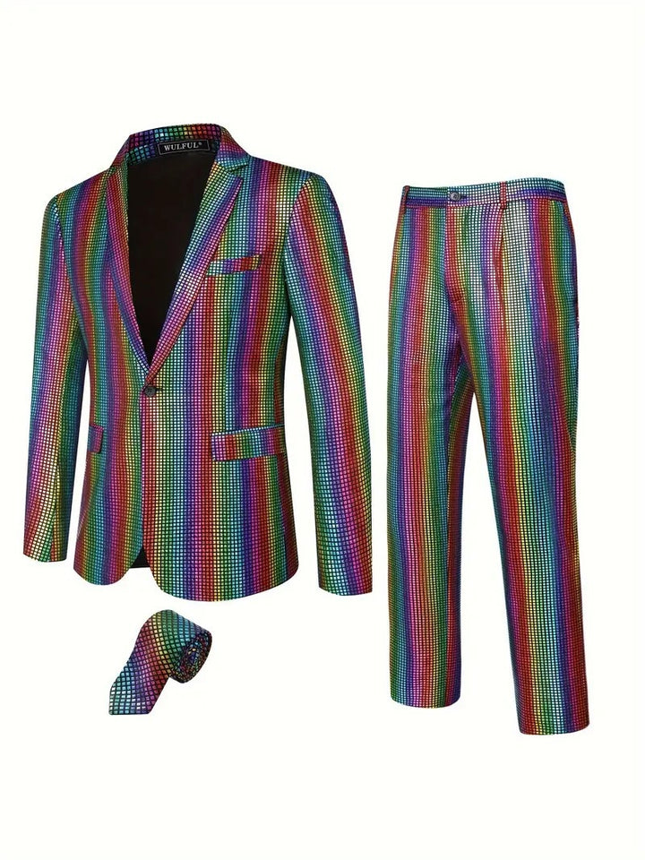 Men's Sparkling Suit Set Lisslune