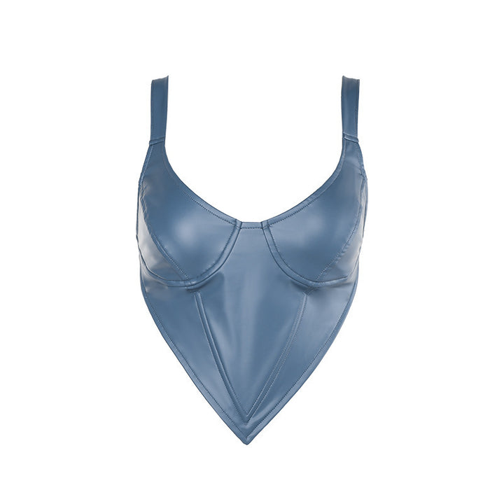 Women's Cropped Bustier with elegant V-shape and casual design